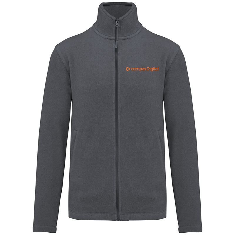 compax-Fleecejacke-Herren-dunkelgrau